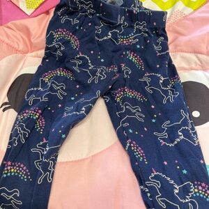 Navy Unicorn Print Leggings